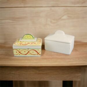 Butter Dish Oblong With Lid (Carton Of 6)