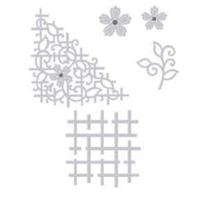 Sue Dix Floral Lattice Corner And More Sweet Dixie Cutting Die