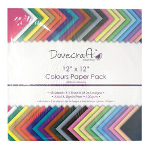 Trimcraft 12x12 Paper Pack Colours Value 48 Sheets