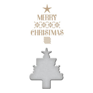 Spellbinders Merry Christmas Holiday Glimmer Plate