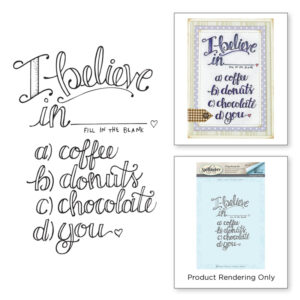 Spellbinders I Believe Stamps