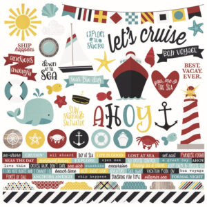 Simple Stories Nautical Combo Sticker