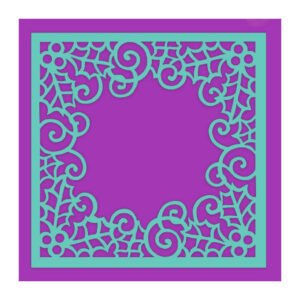 Sue Dix Swirling Holly Frame