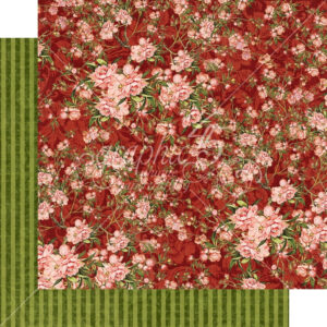 Graphic 45 Burgundy Blossoms Packs Of 10 Sheets