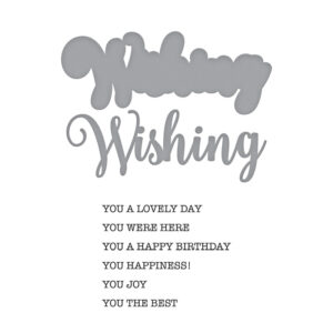 Spellbinders Wishing Expressions Stamp & Die