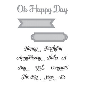 Spellbinders Oh Happy Day - Stamp & Die