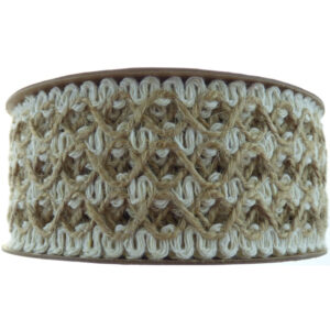 Decorative Hessian Pattern Ribbon No.285 - 40mm X 4.57m