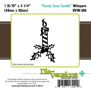 Die-Versions Whispers - Candy Cane Candle
