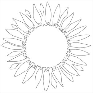 Card-io Sunflower - Majemask Stencil