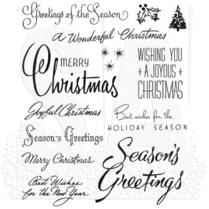 Art Gone Wild Christmas Time 3 Cling Stamps