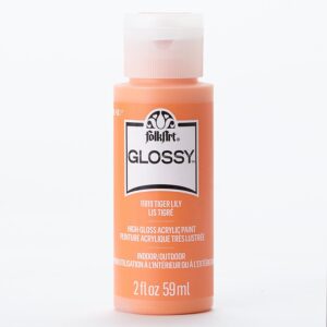 Tiger Lily Folkart Glossy Acrylic Paints - 2 Oz