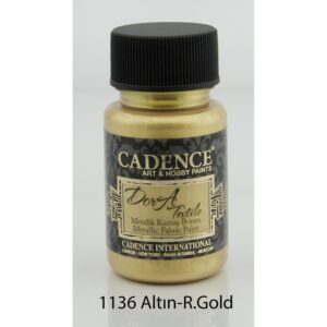 Cadence Rich Gold 50 Ml Dora Textile Metallic Fabric Paint