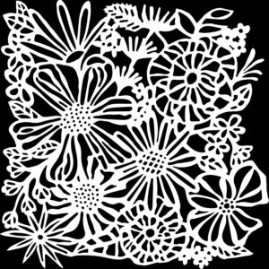 The Crafters Workshop 12x12 Stencil Bouquet Bliss