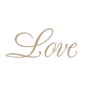 Spellbinders Copper Plate Script Love Glimmer Plate
