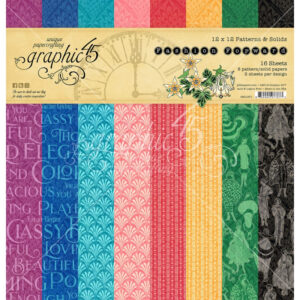 Graphic 45 Fashion Forward 12x12patterns & Solid Pad