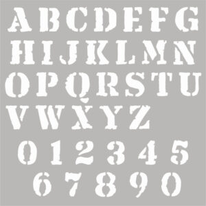 Sharon Callis Crafts Rusty Alphabet & Numbers