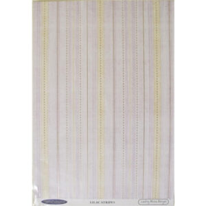 Lindsay Mason Lilac Stripe Cardstock Pack Of 10 Sheets