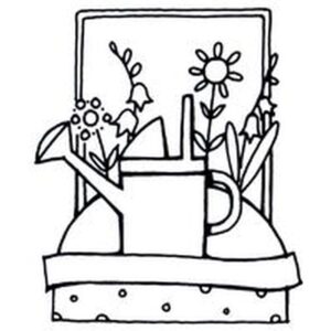 Countryscapes Window Shelf Watering Can