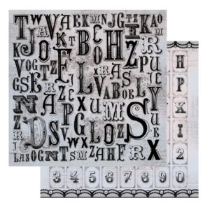 Artdeco Creations 12 X 12" Typography Packs Of 10 Sheets