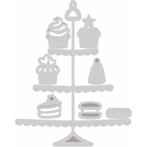 Sue Dix Cake Stand & Cakes Sweet Dixie Cutting Die