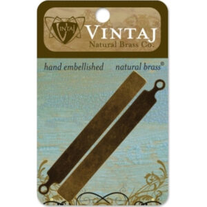 Vintaj Natural Brass Co. 67x7.5mm Tall Tag
