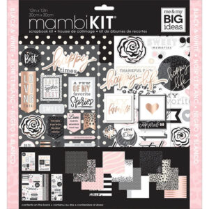 Black White & Rose Page Kitpage Kit