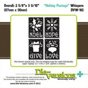 Die-Versions Whispers - Holiday Postage