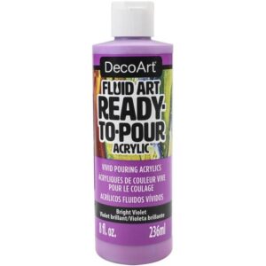 DecoArt Bright Violet Fluid Art Ready To Pour