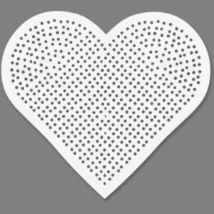 Creativ Embroidered Heart Pack Of 16