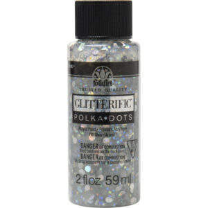 Silverfolkart Glitterific Polka Dots - 2oz