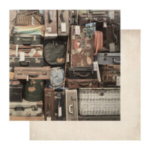 Kaisercraft 12x12 Scrapbook Paper Baggage Packs Of 10 Sheets