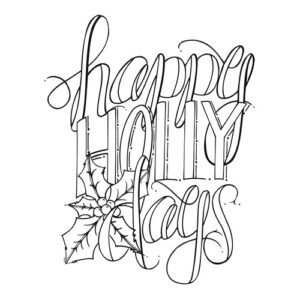 Spellbinders Happy Holly Days