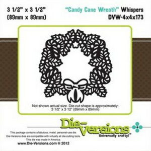 Die-Versions Whispers - Candy Cane Wreath