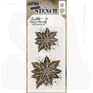 Art Gone Wild Poinsettia Duo - Layered Stencil
