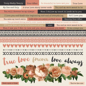 Kaisercraft Always & Forever Sticker Sheet