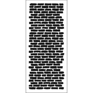 The Crafters Workshop Slimline Stencil Bricks Vertical