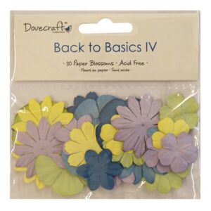 Trimcraft Dovecraft Back To Basics Iv - 30 Paper Blossoms