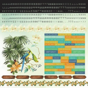 Kaisercraft Paradiso 12x12 Sticker Sheet