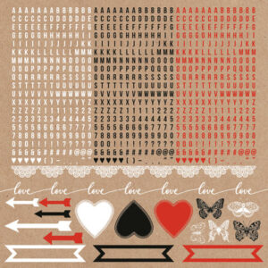 Kaisercraft Mix & Match 12x12 Sticker-alpha