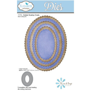 Elizabeth Craft Designs Dotted Scallop Ovals