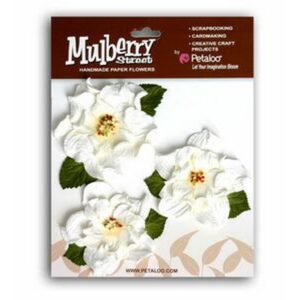 Petaloo Wild Rose X 3 - White