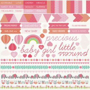 Kaisercraft Little One Girl Sticker Sheet