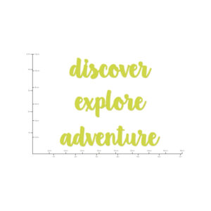 Kaisercraft Decorative Die Adventure Words