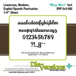 Die-Versions Fonts - Missy Micro