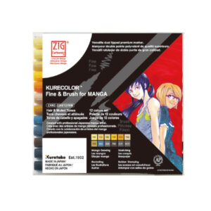 Kuretake Kurecolour F&B X12, Hair & Muted12 Colour Set