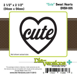 Die-Versions Sweet Hearts - Cute