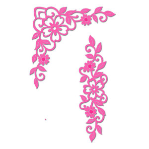 Sue Dix Floral Border & Corner Set Sweet Dixie Cutting Die