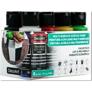 DecoArt 8 Colour Americana Multi-surface Value Pack