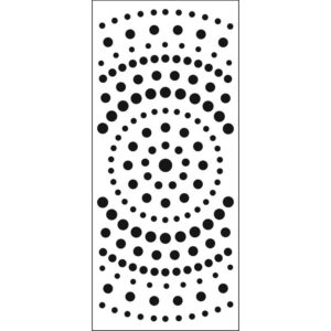 The Crafters Workshop Slimline Stencil Concentric Circles
