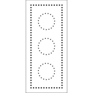 The Crafters Workshop Slimline Stencil Dotted Circles
